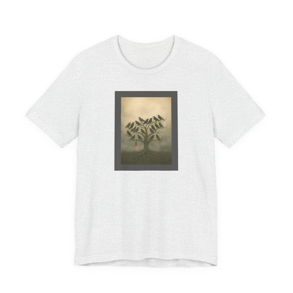 Bella+Canvas Unisex Jersery Short Sleeve T-Shirt Tree of Birds T-Shirt