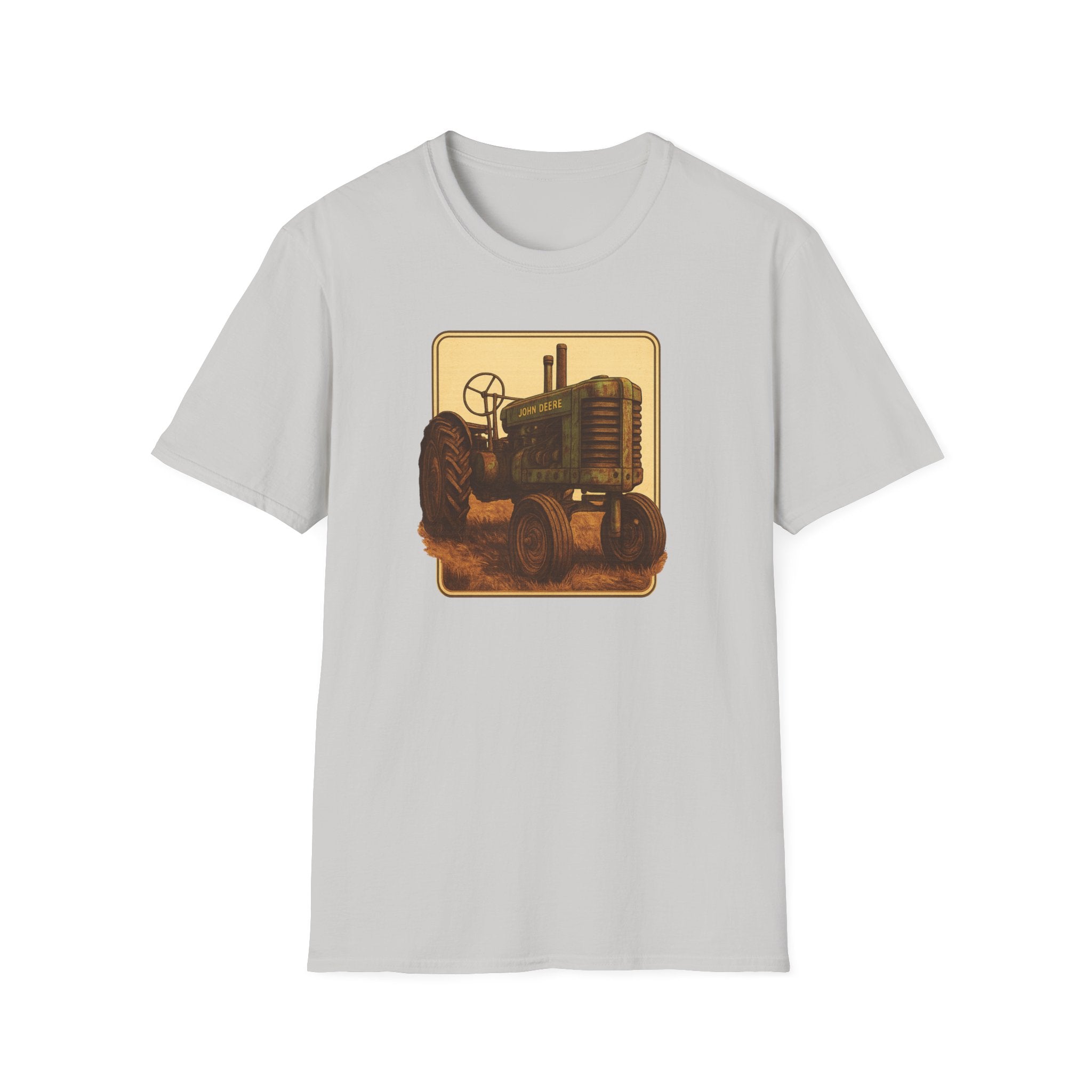 Gildan Unisex Softstyle® T-Shirt- Vintage John Deere Tractor
