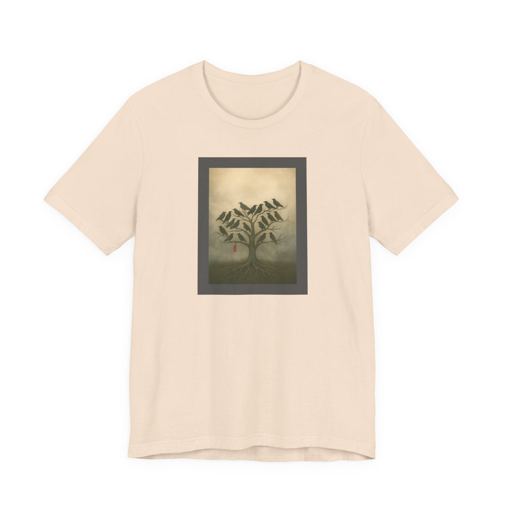 Bella+Canvas Unisex Jersery Short Sleeve T-Shirt Tree of Birds T-Shirt