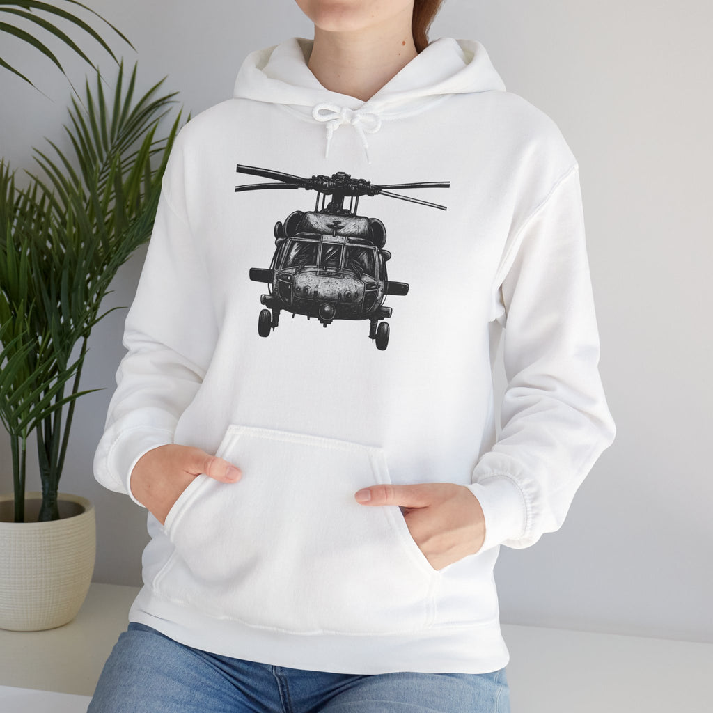 Gildan Heavy Blend Hoodie-Black Hawk Helicopter Hoodie