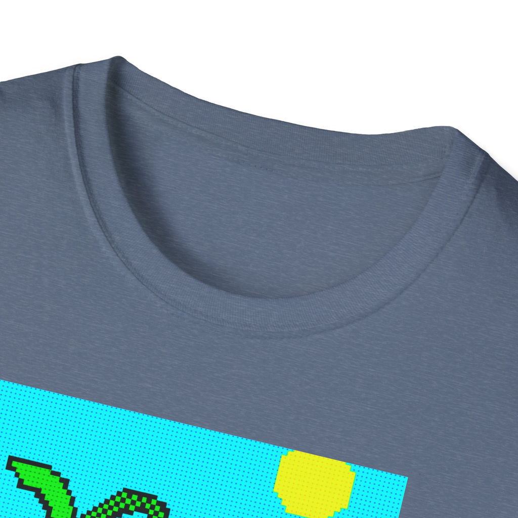 Gildan Unisex Softstyle® T-Shirt Retro MS Windows Card Theme Beaach