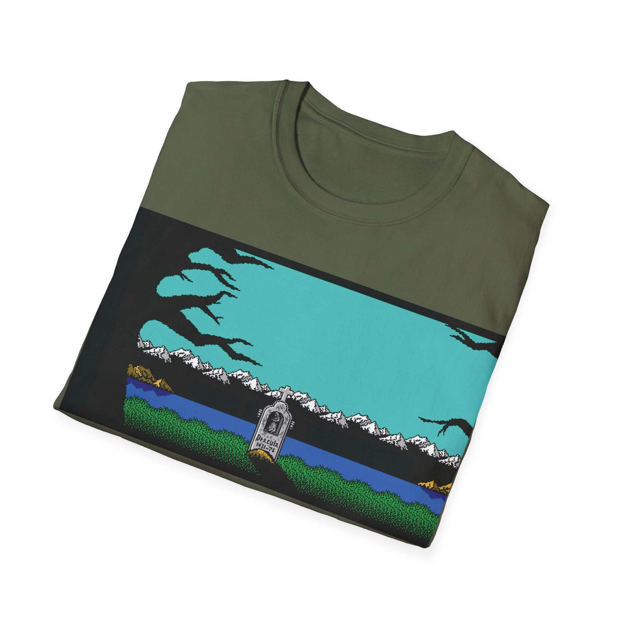 Gildan Unisex Softstyle® T-Shirt Retro Gamer - NES Simon's Quest Ending Design