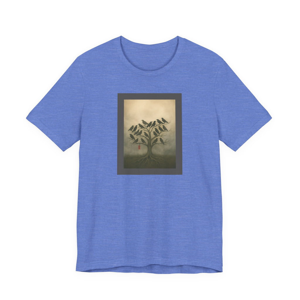 Bella+Canvas Unisex Jersery Short Sleeve T-Shirt Tree of Birds T-Shirt