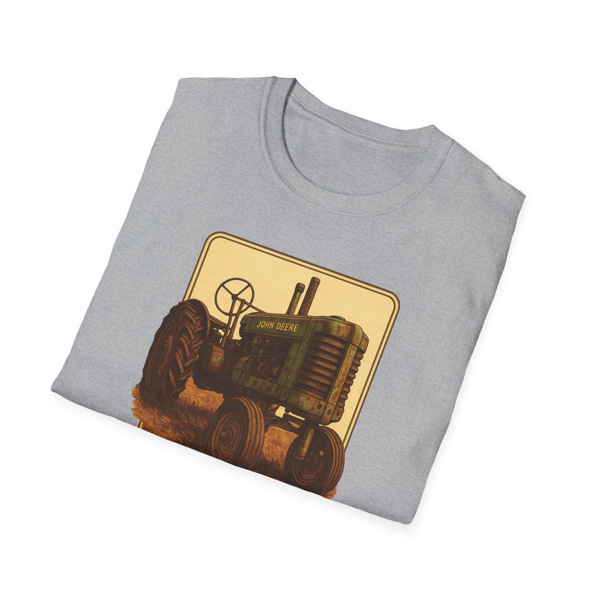 Gildan Unisex Softstyle® T-Shirt- Vintage John Deere Tractor