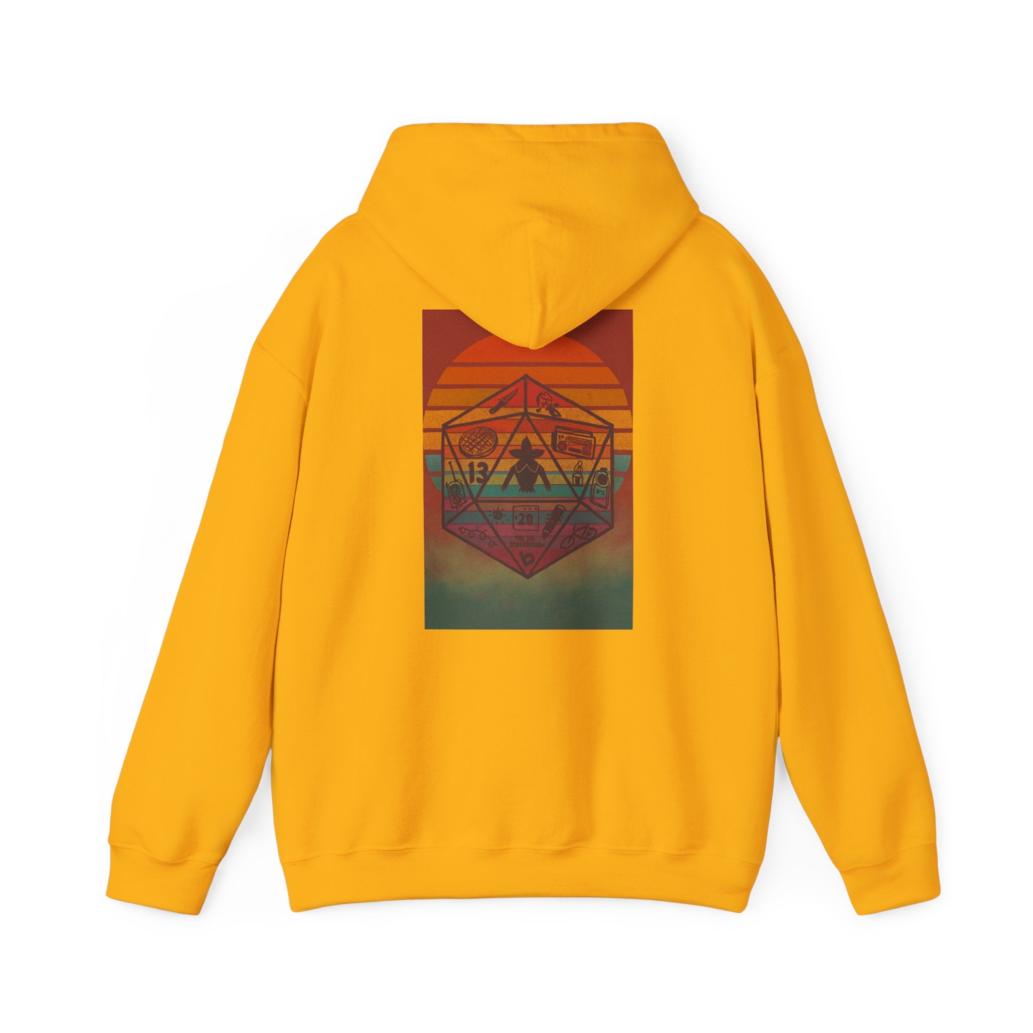 Gildan Heavy Blend Hoodie Stranger Things 20 Sided Dice