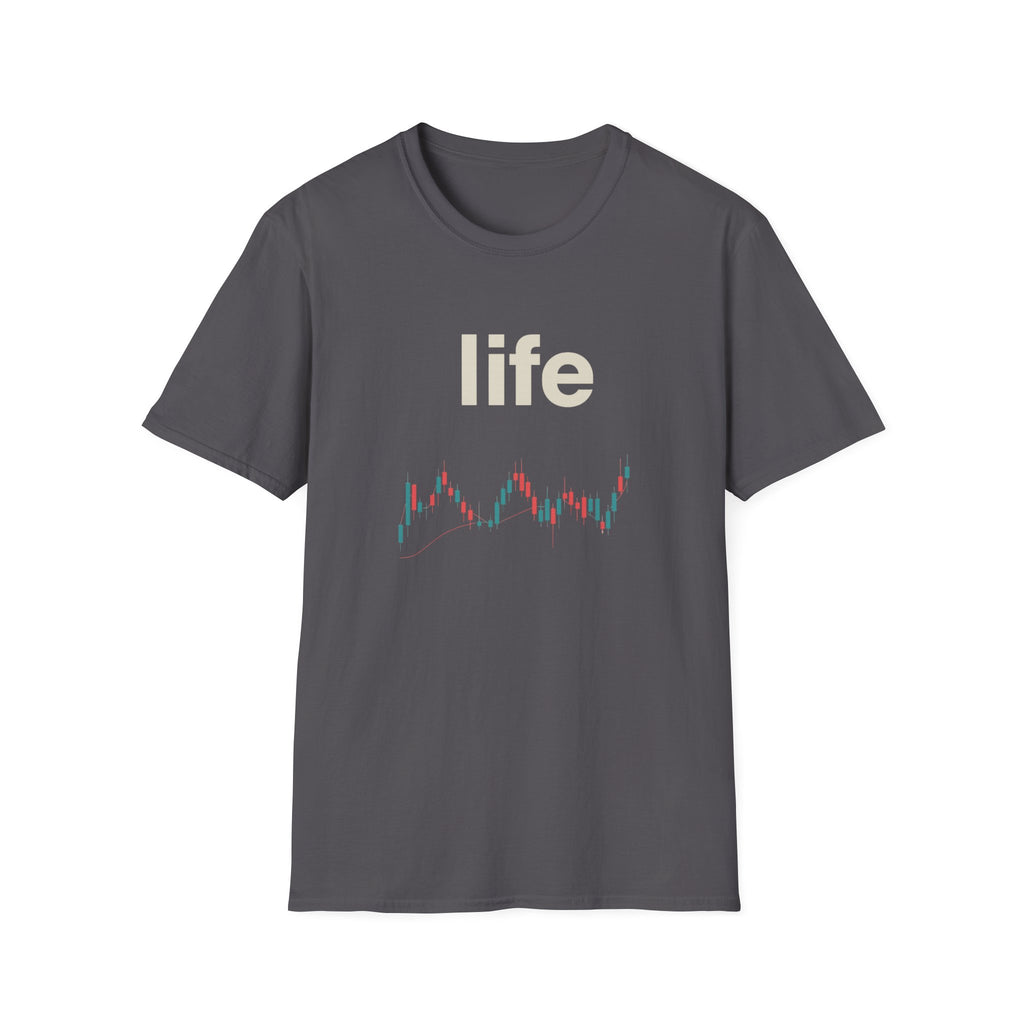 Gildan Unisex Softstyle® T-Shirt -Life is like a candle stick chart