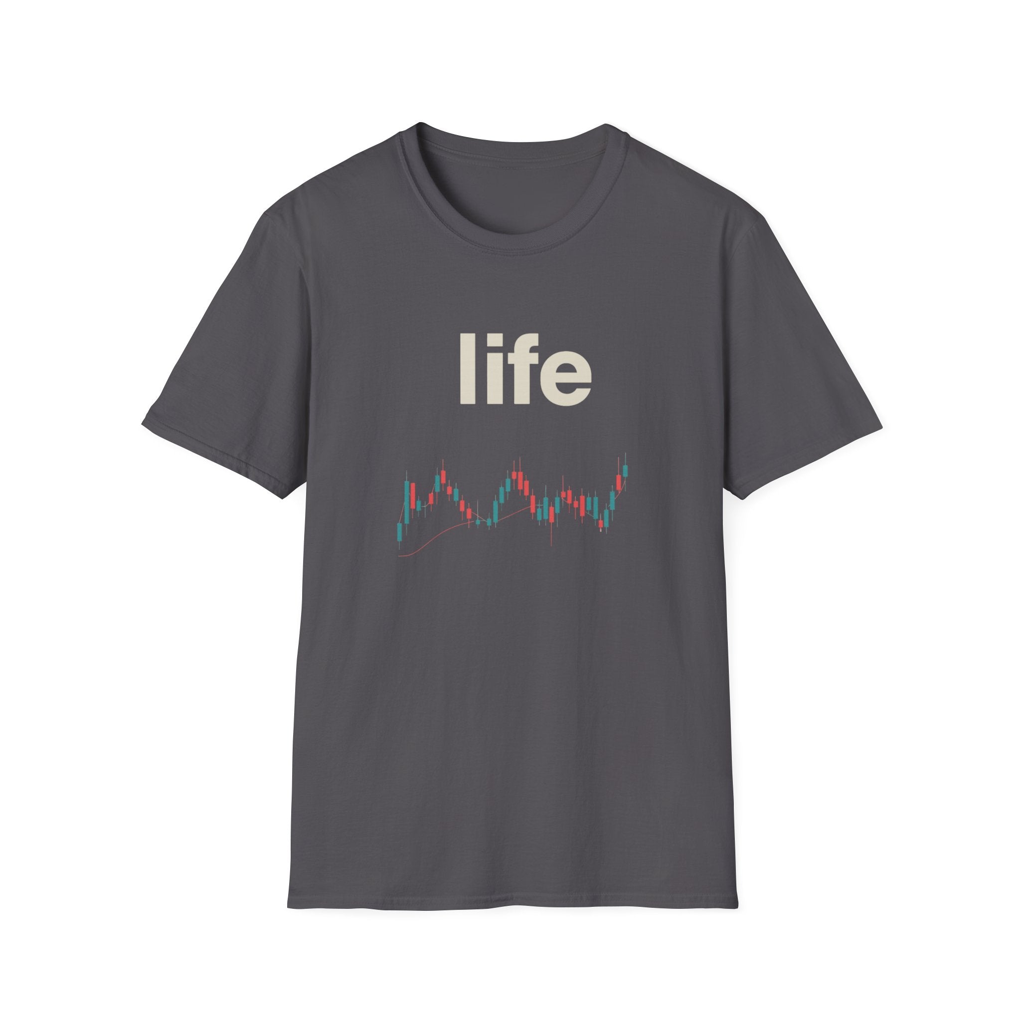 Gildan Unisex Softstyle® T-Shirt -Life is like a candle stick chart