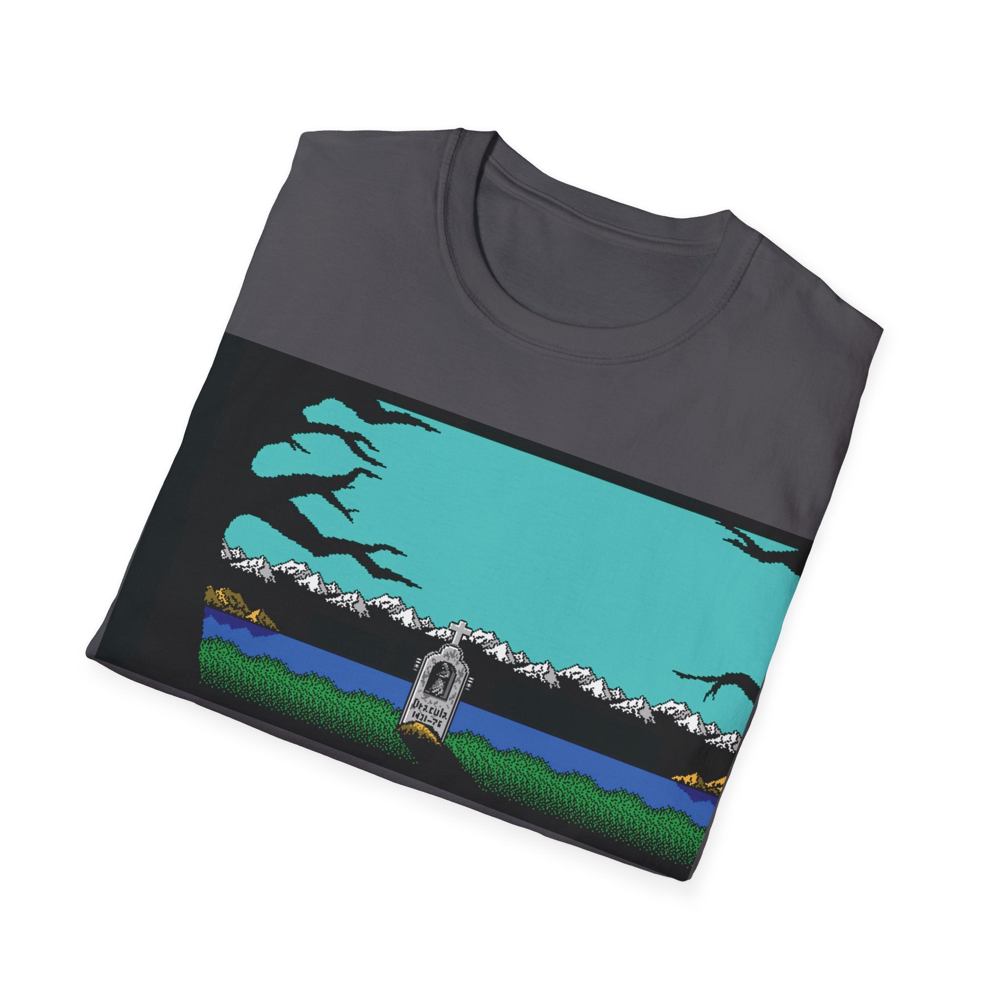 Gildan Unisex Softstyle® T-Shirt Retro Gamer - NES Simon's Quest Ending Design