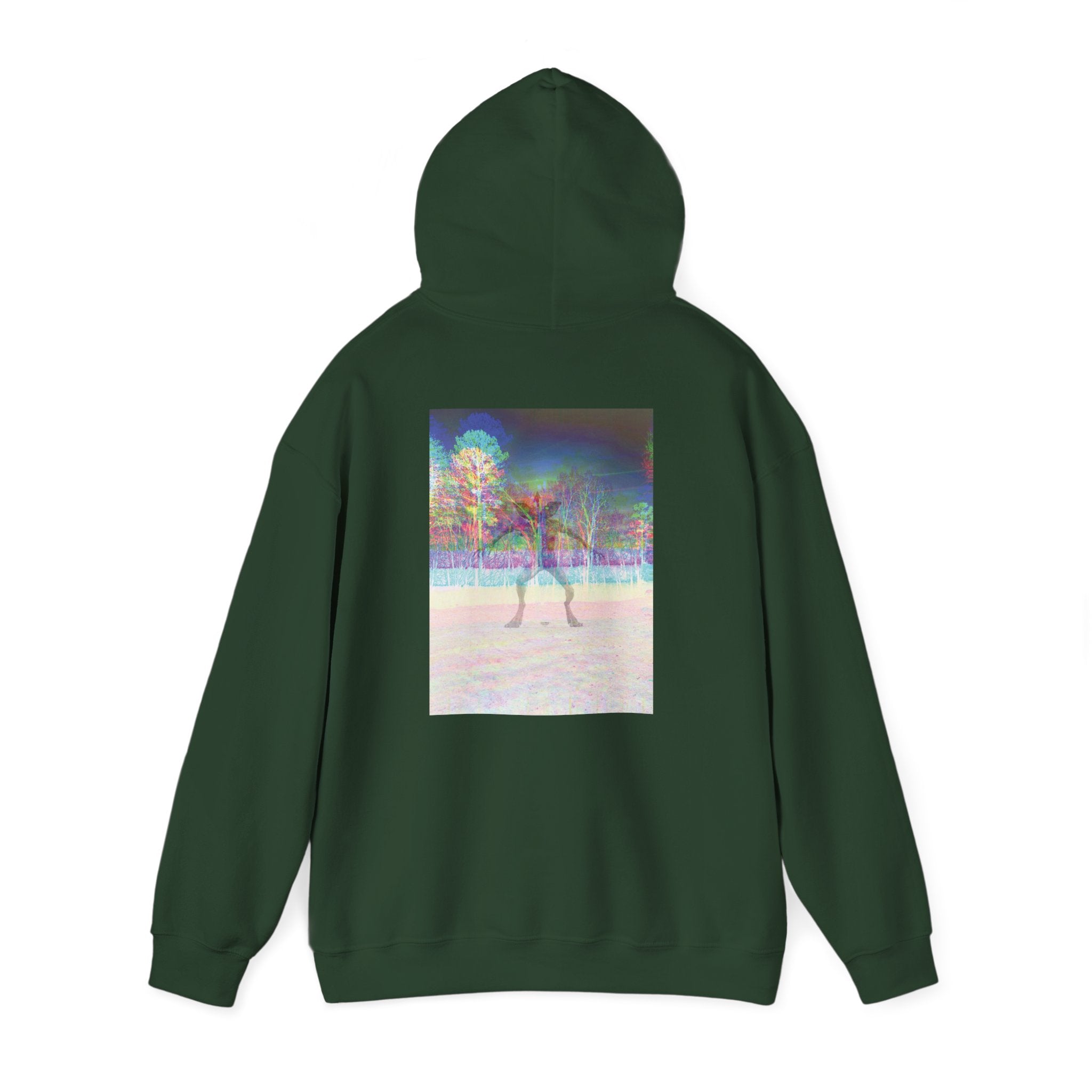 Gildan Heavy Blend Hoodie — Retro Stranger Things Monster Sweatshirt