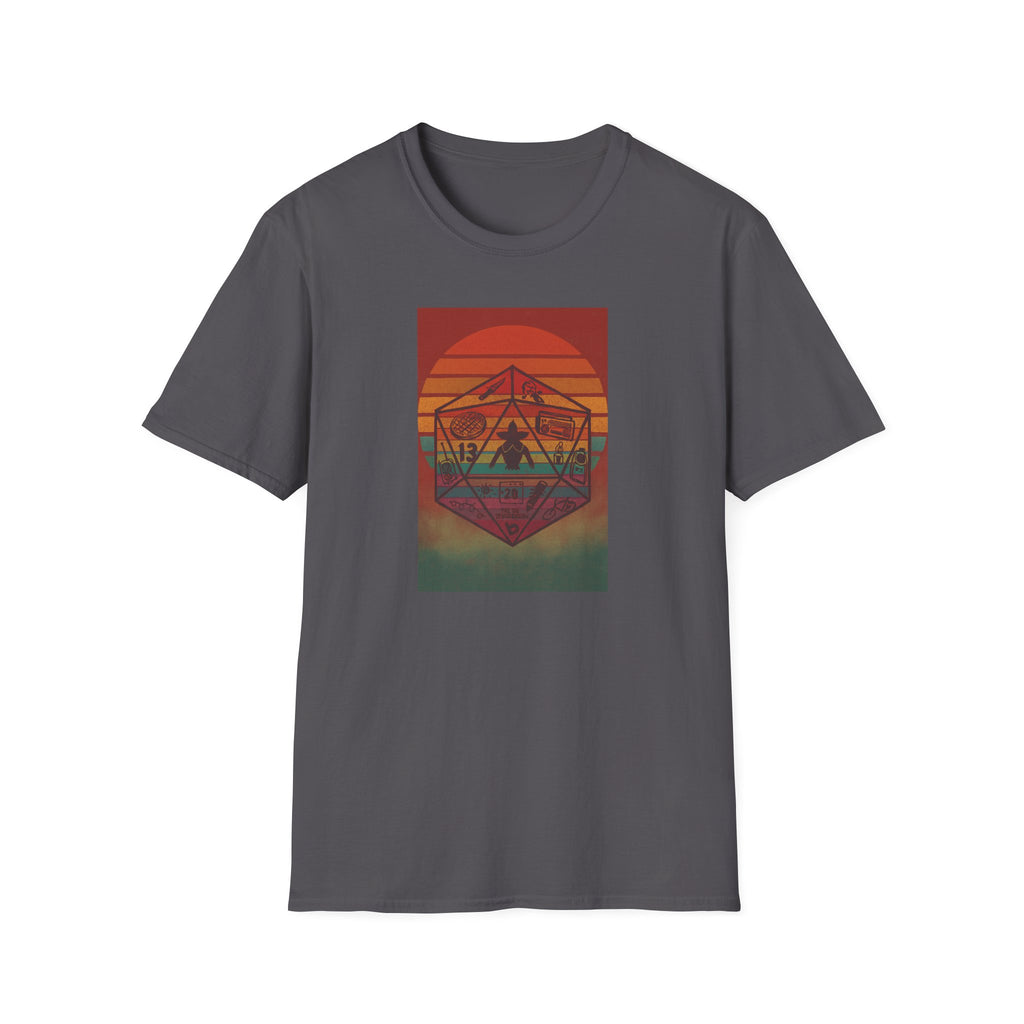 Gildan Unisex Softstyle® T-Shirt Retro Sunset 20sided Dice