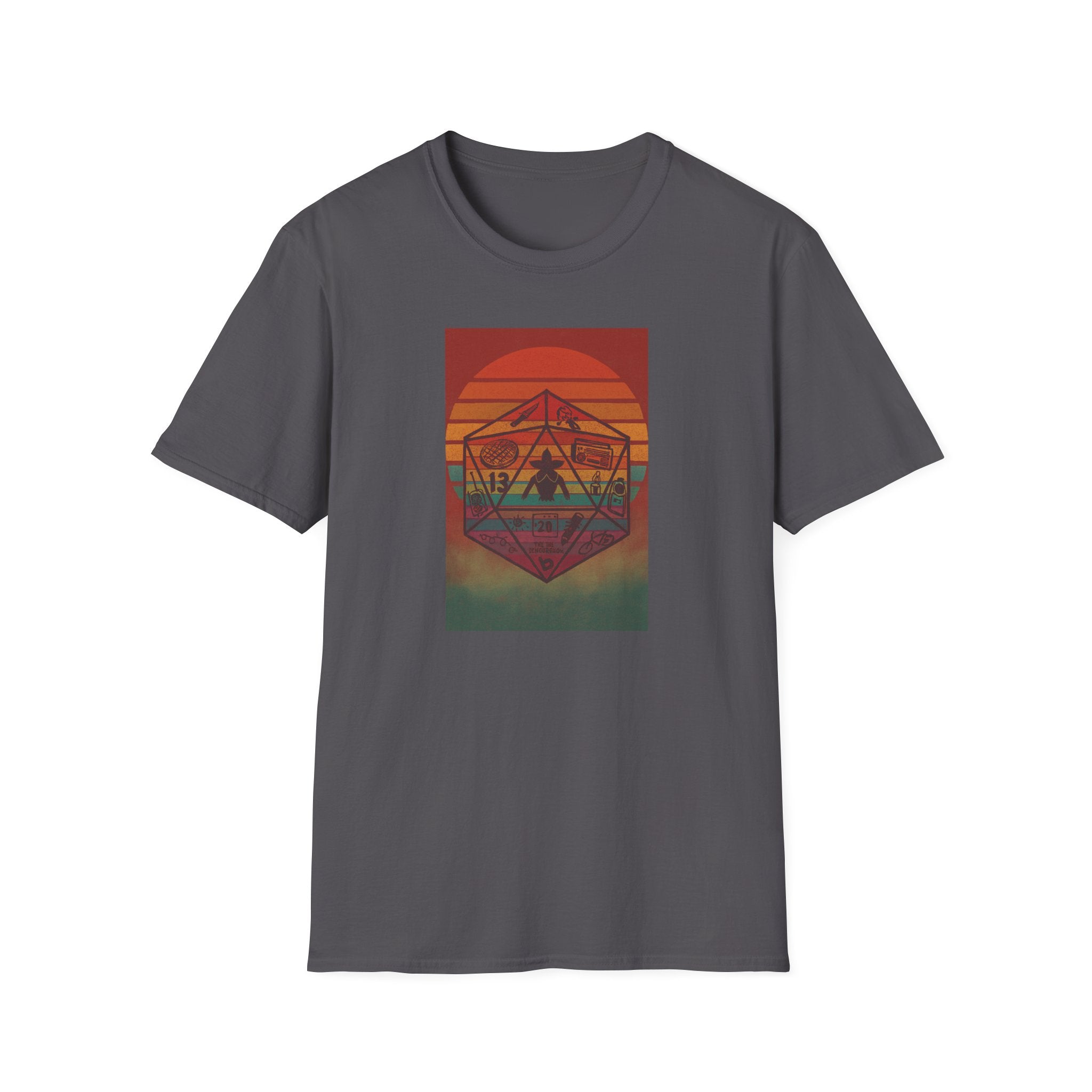 Gildan Unisex Softstyle® T-Shirt Retro Sunset 20sided Dice