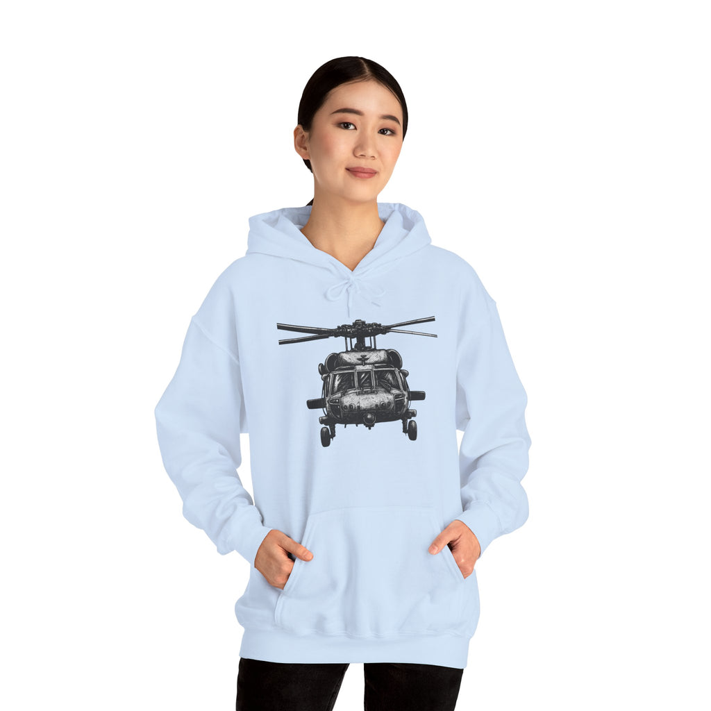 Gildan Heavy Blend Hoodie-Black Hawk Helicopter Hoodie