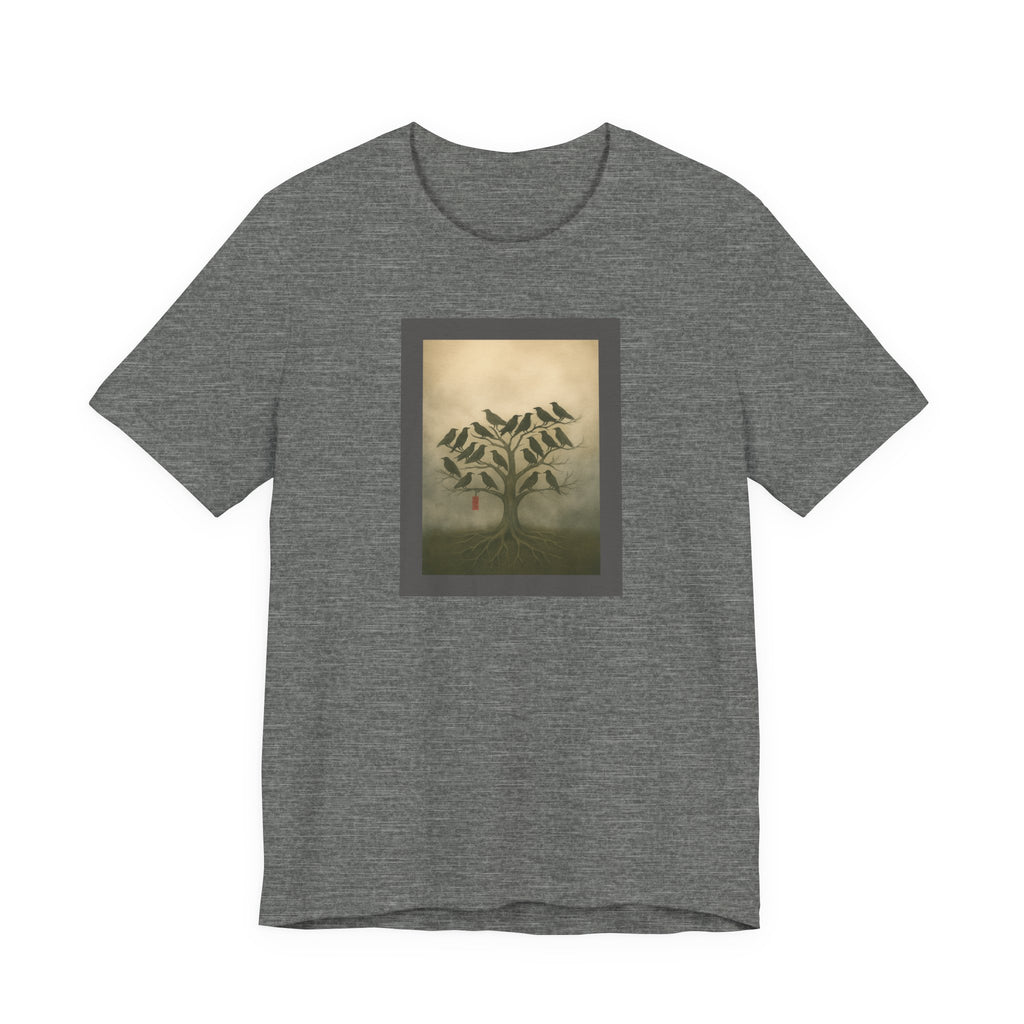 Bella+Canvas Unisex Jersery Short Sleeve T-Shirt Tree of Birds T-Shirt