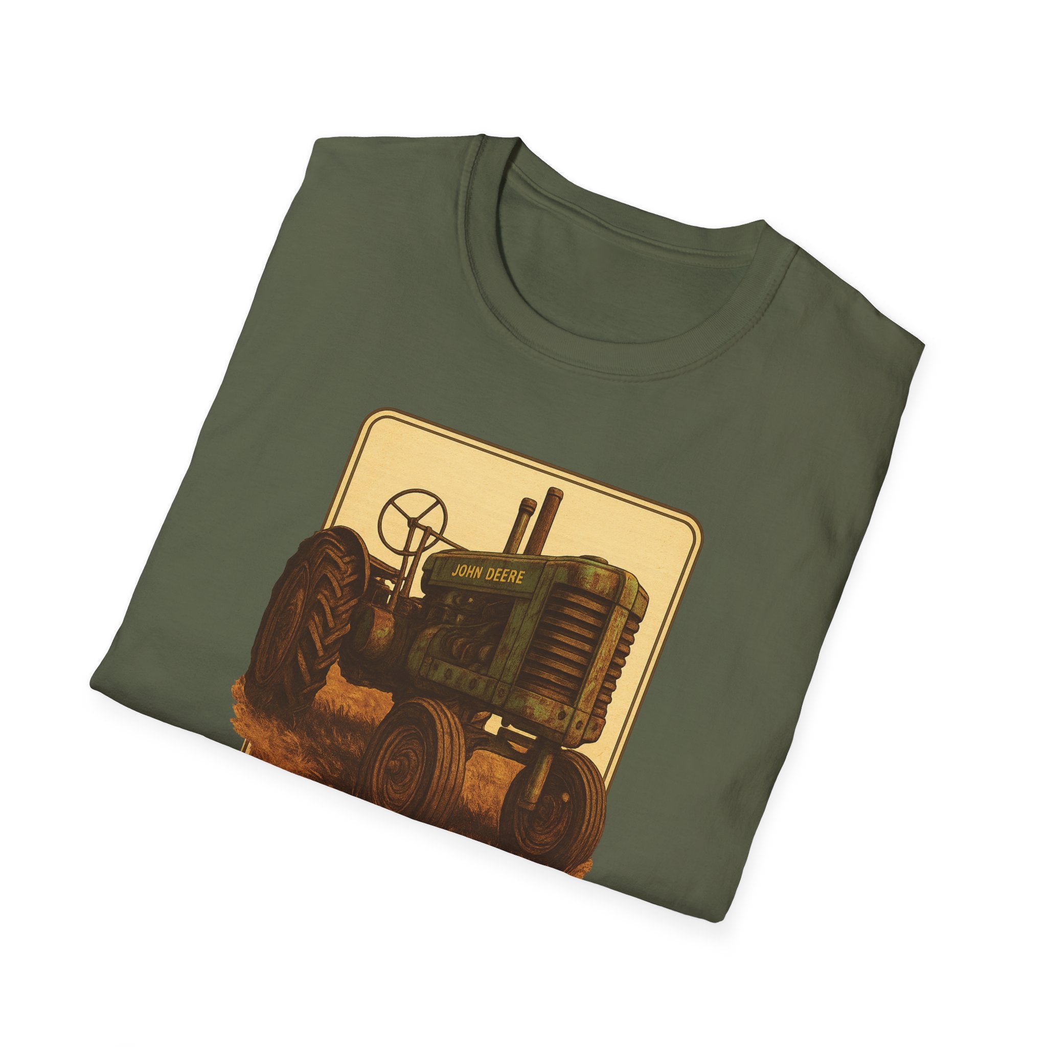Gildan Unisex Softstyle® T-Shirt- Vintage John Deere Tractor