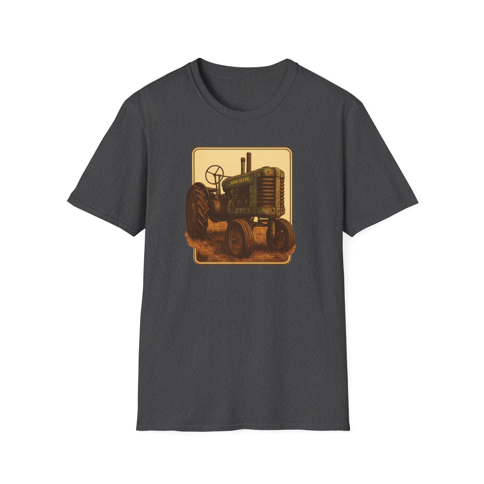 Gildan Unisex Softstyle® T-Shirt- Vintage John Deere Tractor