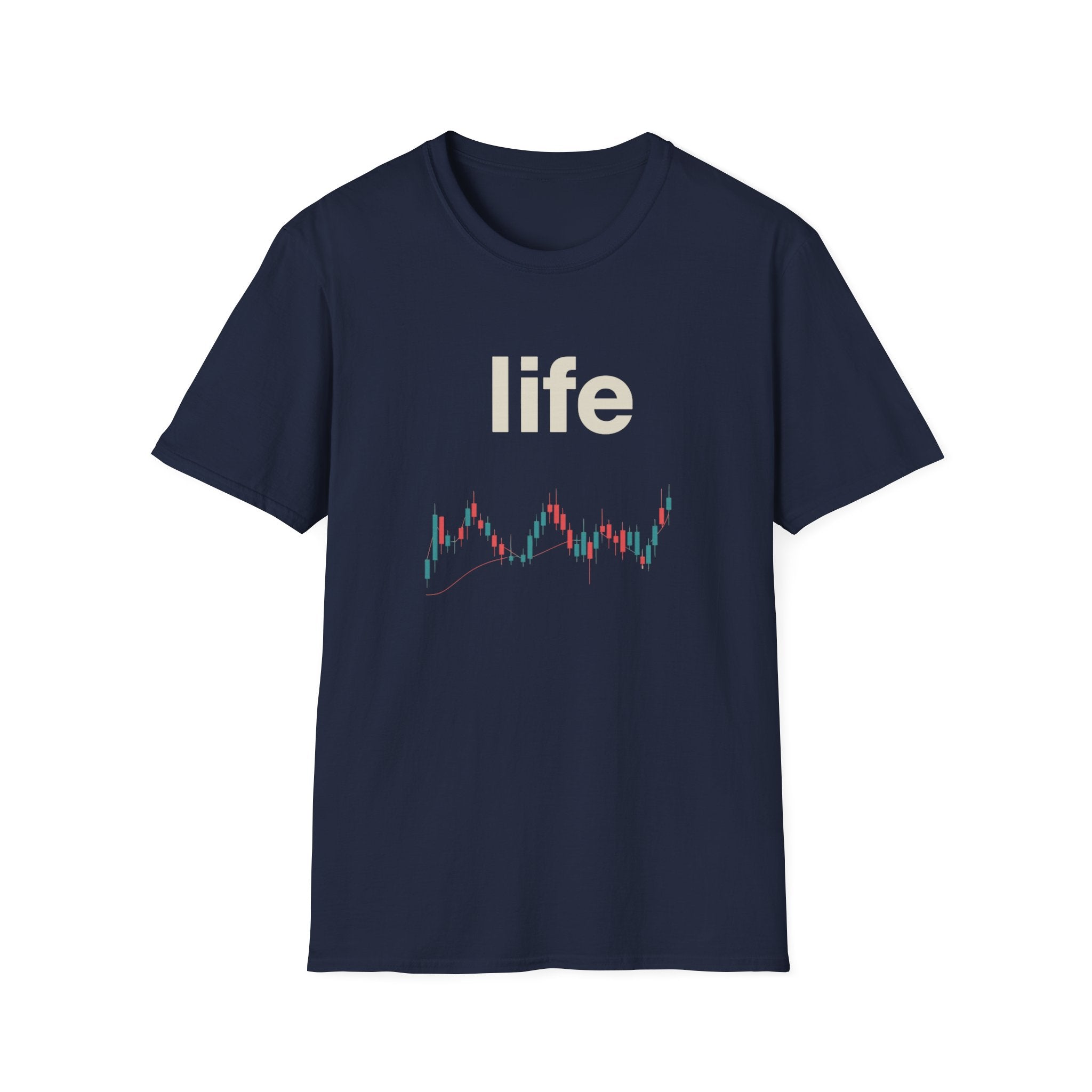 Gildan Unisex Softstyle® T-Shirt -Life is like a candle stick chart