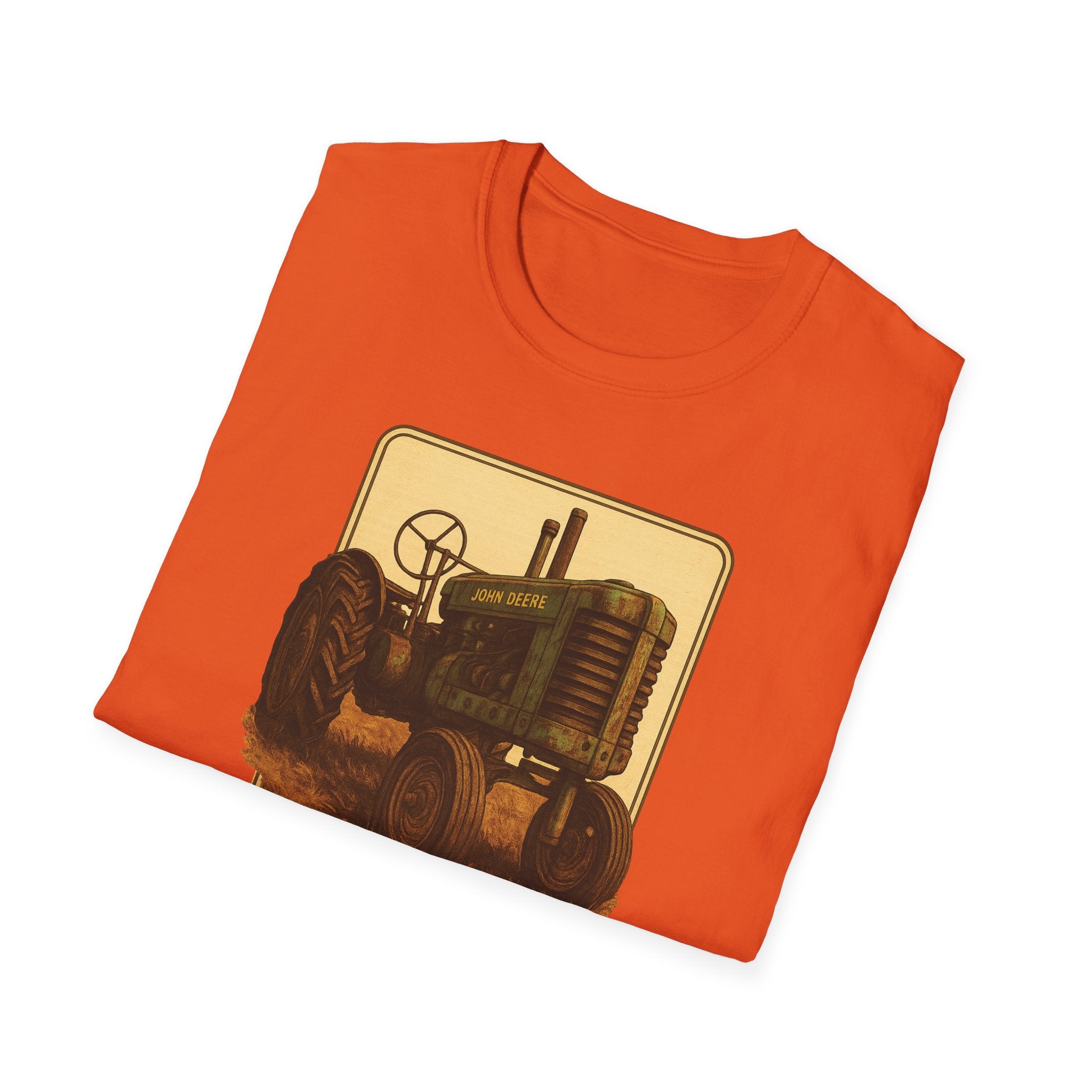 Gildan Unisex Softstyle® T-Shirt- Vintage John Deere Tractor