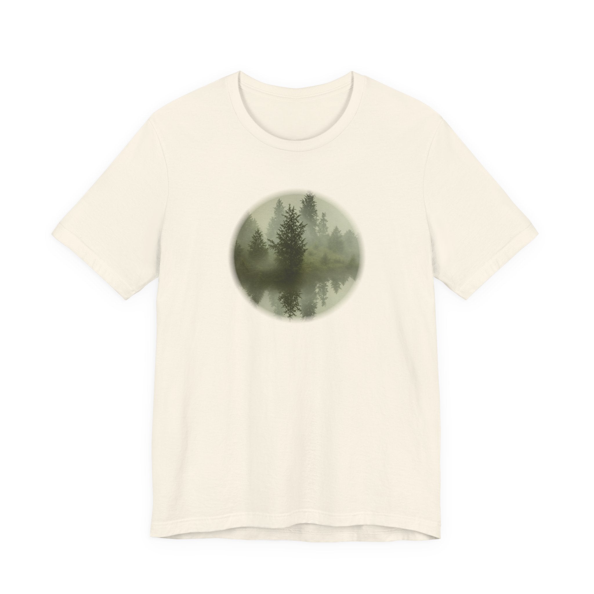 Bella+Canvas Unisex Jersery Short Sleeve T-Shirt — Floating Mirror Forest