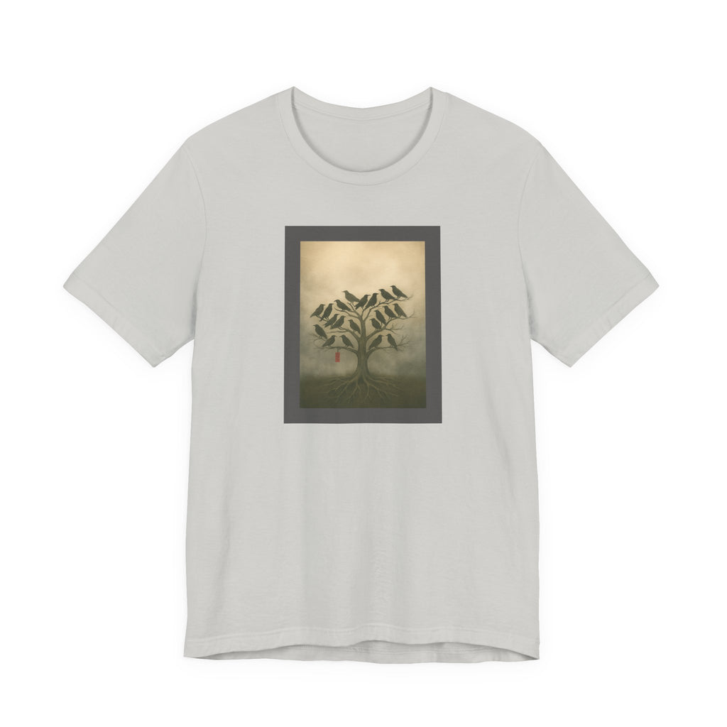 Bella+Canvas Unisex Jersery Short Sleeve T-Shirt Tree of Birds T-Shirt